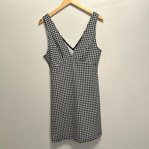 Houndstooth Tall Mini Dress